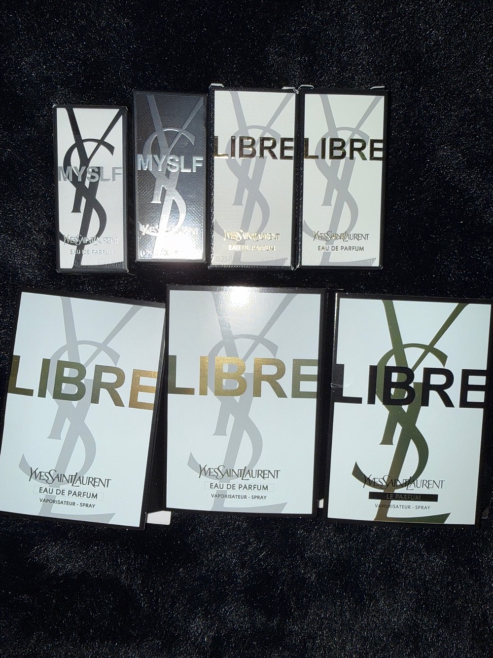 Yves Saint Laurent LIBRE Edp  7.5 oz bottle x4.  3 samples see pics bnib